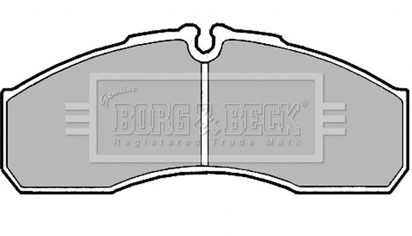 BORG & BECK stabdžių trinkelių rinkinys, diskinis stabdys BBP2181